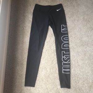 Black “Just Do It” Nike Dryfit Leggings